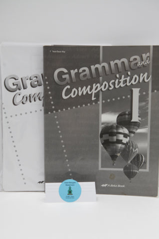 Grammar and Composition I Tests/Quizzes and Tests/Quizzes Key (4th Edition) - A Beka (Bargain Basement) - Little Green Schoolhouse Books