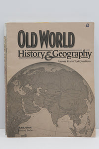 Old World History and Geography (3rd Edition) - A Beka Books (Bargain Basement) - Little Green Schoolhouse Books