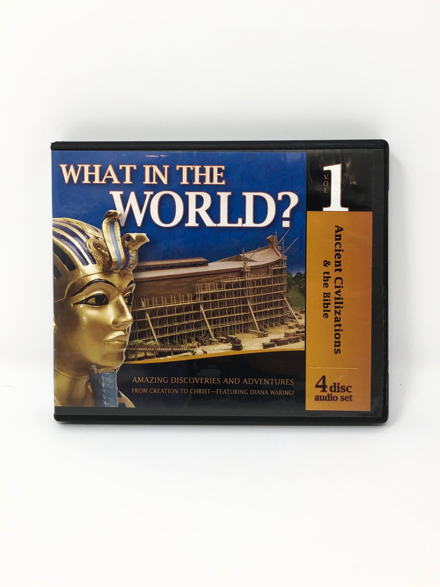 What in the World? Ancient Civilizations & the Bible: Vol. 1 (4 disc audio set) (Used-Like New) - Little Green Schoolhouse Books