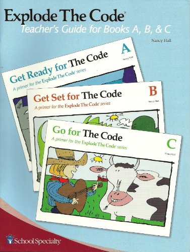 Explode The Code : Teachers Guide for Books, A,B,C (Used-Good)