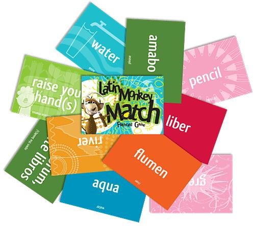 Latin Monkey Match Card Game (Latin Edition) (New)