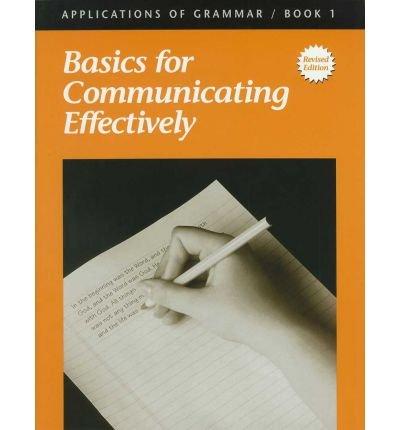 Applications of Grammar Book 1: Basics for Communicating Effectively  (Used-Like New)