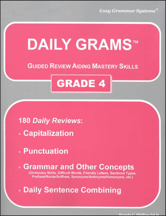 Daily Grams Grade 4 (New) - Little Green Schoolhouse Books