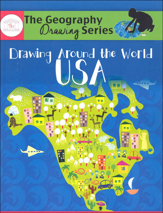 Drawing Around the World USA (Used-Like New) - Little Green Schoolhouse Books