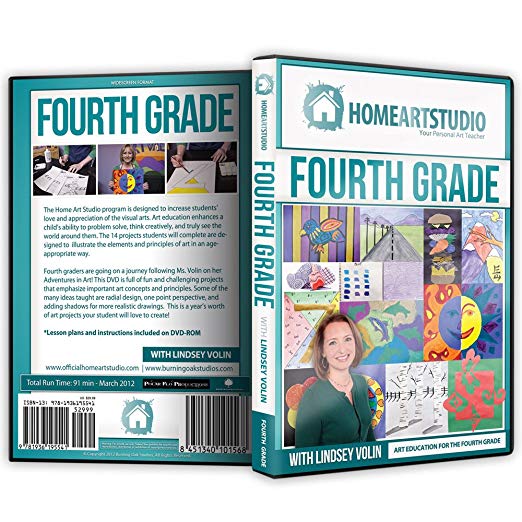 Home School Art Studio Program DVD with Lindsey Volin 4th Grade (Used) - Little Green Schoolhouse Books