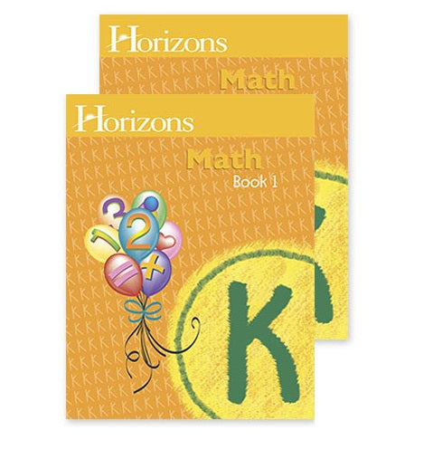 Horizons Math Kindergarten Student books 1 & 2 (New) - Little Green Schoolhouse Books