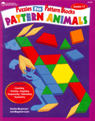 Pattern Animals - Puzzles for Pattern Blocks (Used-Like New) - Little Green Schoolhouse Books