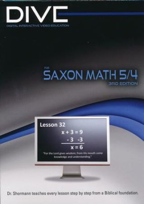 DIVE for Saxon Math 5/4 (3rd Edition) (Used-Like New) - Little Green Schoolhouse Books