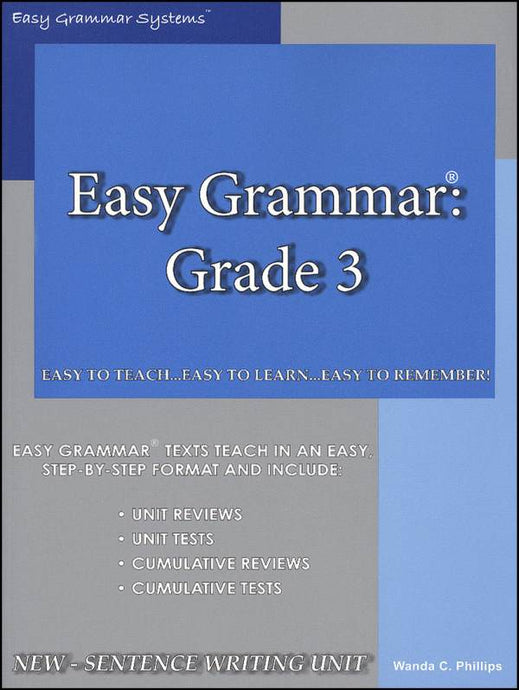 Easy Grammar Grade 3 Teacher Edition (used-good) - Little Green Schoolhouse Books