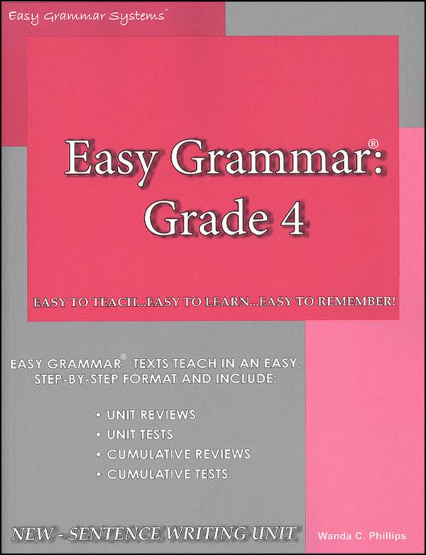 Easy Grammar Grade 4 Teacher Edition (used-like new) - Little Green Schoolhouse Books