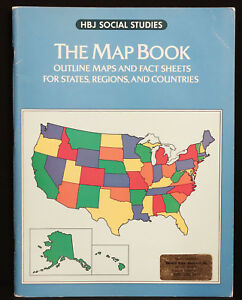 HBJ Social Studies- The Map Book (used-worn/acceptable) - Little Green Schoolhouse Books