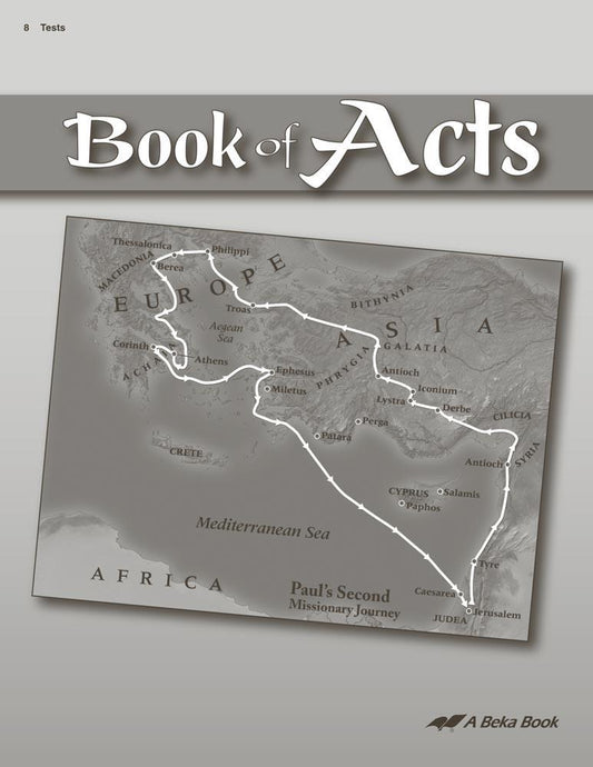 Book of Acts - Tests (Abeka) (New)