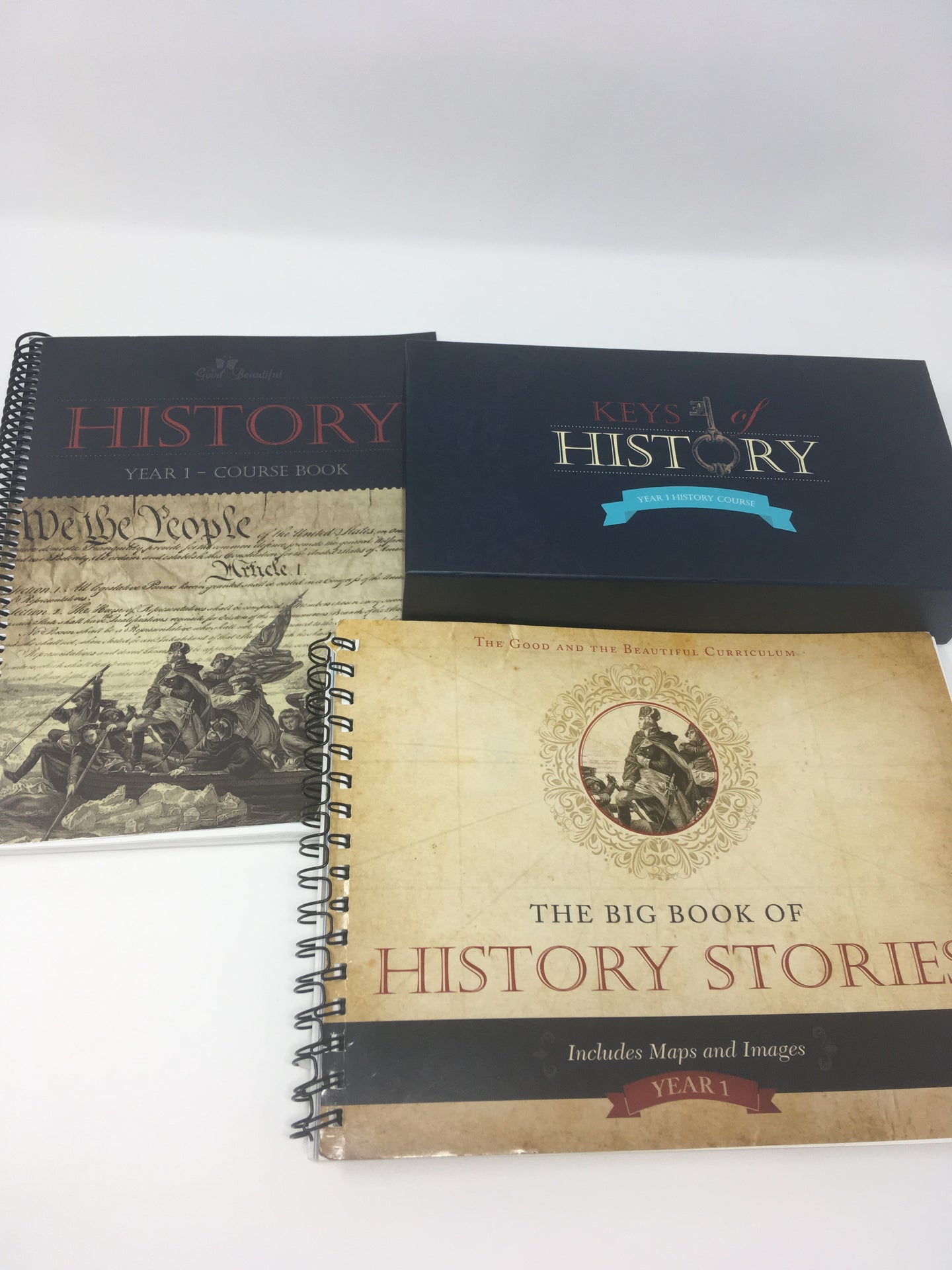 History Year 1 Course Set - The Good and The Beautiful With Game (Used-Good) - Little Green Schoolhouse Books