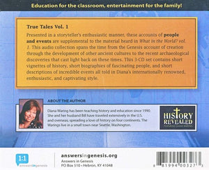 True Tales Vol.1 Ancient Civilizations & the Bible 3 disc audio set-Diana Waring/Answers in Genesis (Used-Like New) - Little Green Schoolhouse Books