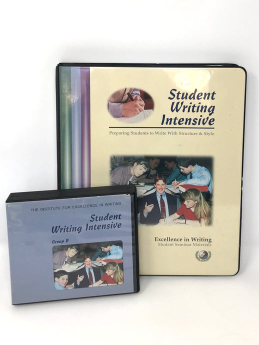 Student Writing Intensive (SWI) Group B - IEW - *DVDS ONLY* (Used-Good)