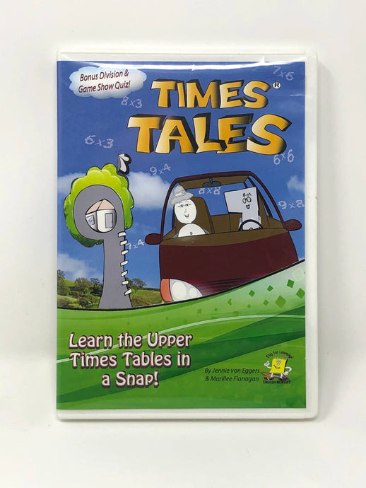 Times Tales: Learn the Upper Times Tables in a Snap - DVD & CD-ROM with Mini Fliobook ((Used-Like New)