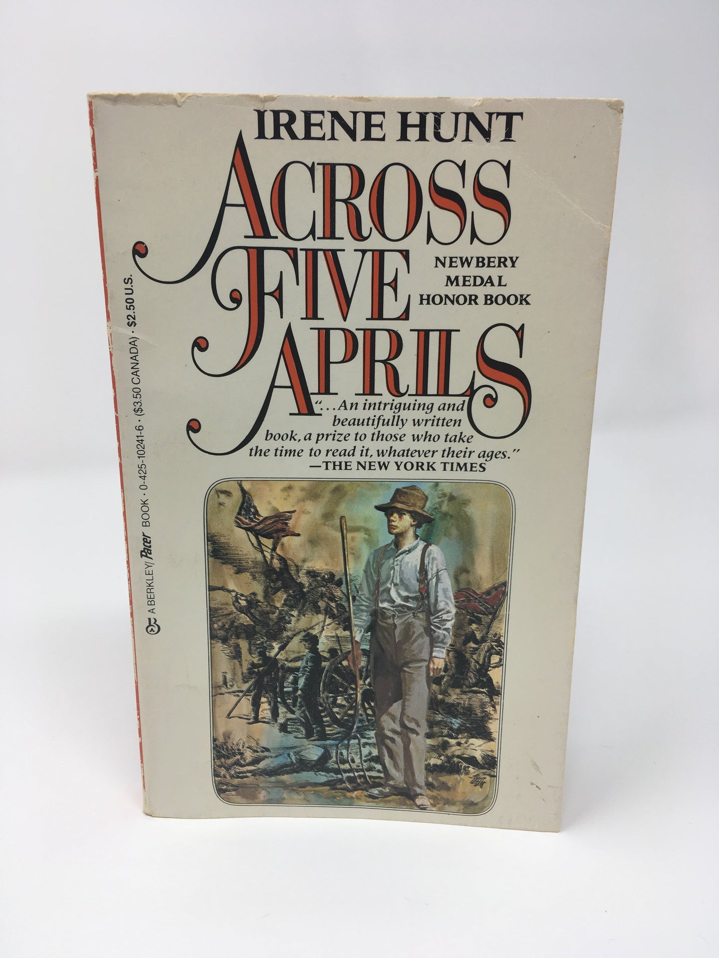 Across Five Aprils - by Irene Hunt (Used - Worn/Acceptable) - Little Green Schoolhouse Books