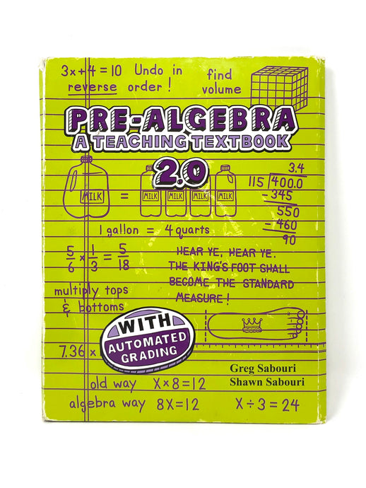 Teaching Textbook Pre-Algebra 2.0 CD set (Used-Like New)