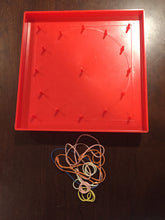 Load image into Gallery viewer, Geoboard 7 1/2” Double-sided w/ Rubber Bands (Used) - Little Green Schoolhouse Books