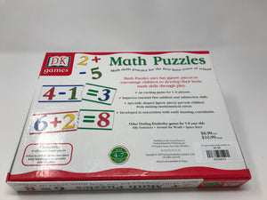 DK games- Math Puzzles (Addition and Subtraction) (used-like new) - Little Green Schoolhouse Books