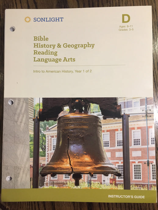 Sonlight Intro to American History, Year 1 of 2 - History/Bible/Literature D (2015 edition) (Used-Like New) - Little Green Schoolhouse Books