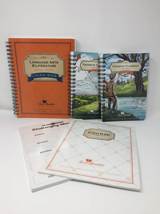 Language Arts & Literature Level 3 Complete Set (1st Edition) - The Good and the Beautiful (New) - Little Green Schoolhouse Books