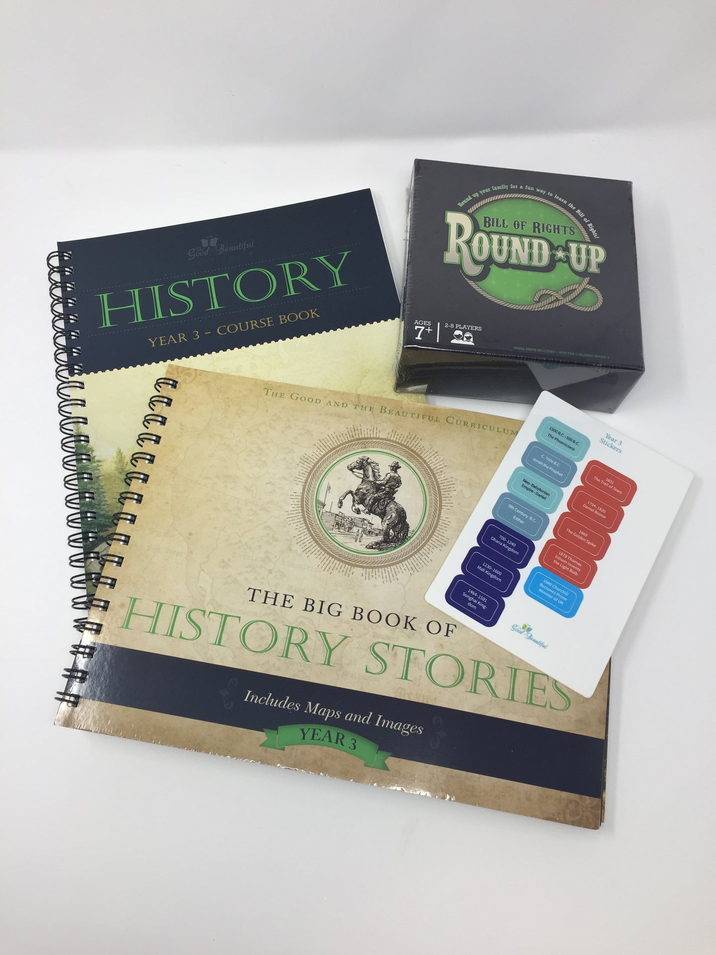 History Year 3 Course Set - The Good and The Beautiful With Game (New) - Little Green Schoolhouse Books