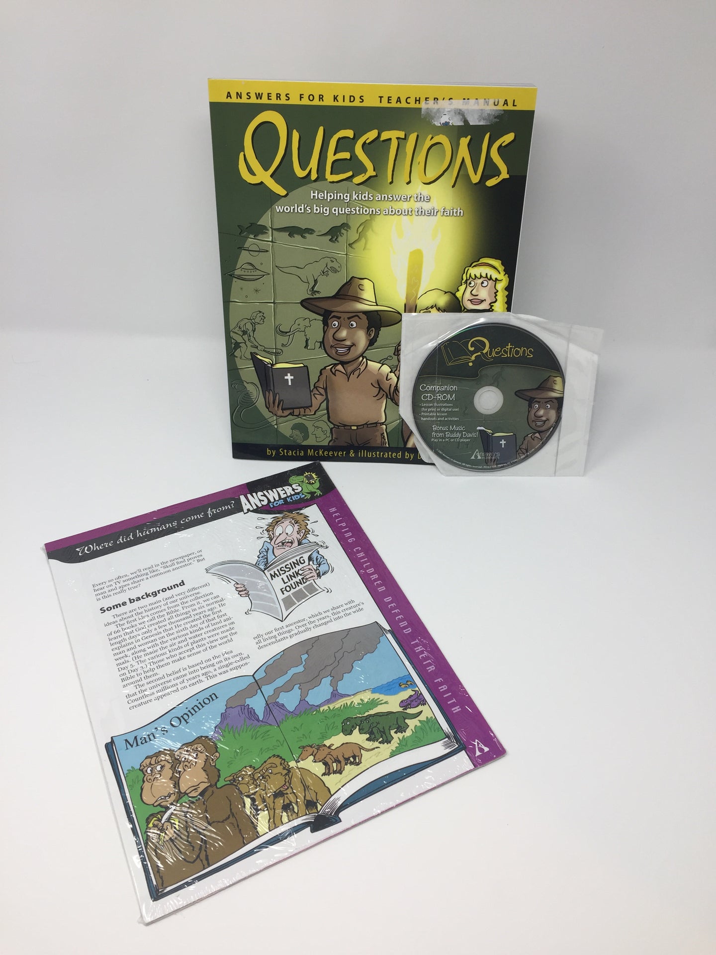 Questions - Answers for Kids by Answers in Genesis (Used-Like New) - Little Green Schoolhouse Books