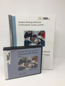 Student Writing Intensive [SWI] Continuation Course for Level B (DVD,Teacher's Manual, and Student Handouts) –  (used-like new) - Little Green Schoolhouse Books