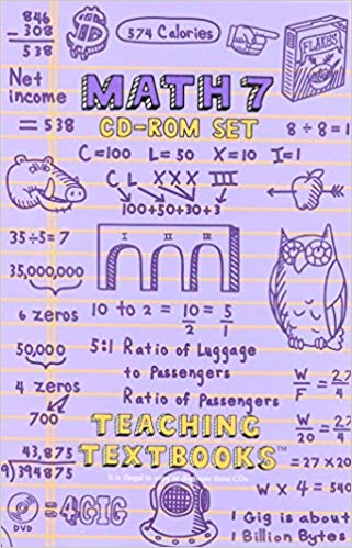 Math 7 Teaching Textbooks CDs and Answer Booklet (2nd Edition) - (Used) - Little Green Schoolhouse Books