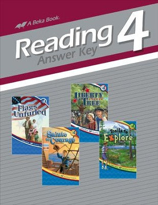 Abeka Reading, Answer Key--Grade 4 (used-like new) - Little Green Schoolhouse Books