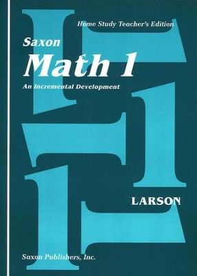 Saxon Math 1, Home Study Teacher's Edition (used-like new) - Little Green Schoolhouse Books