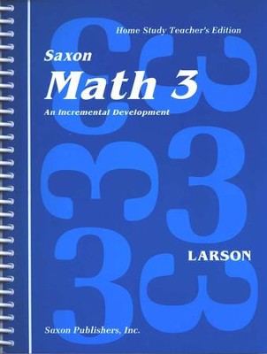 Saxon Math 3, Home Study Teacher's Edition (used-good) - Little Green Schoolhouse Books