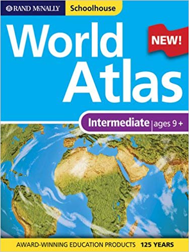 Rand McNally Schoolhouse- World Atlas (used-good) - Little Green Schoolhouse Books